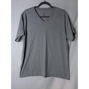 SKU 100% Organic Cotton Minimalist V-Neck T-shit Size XXL